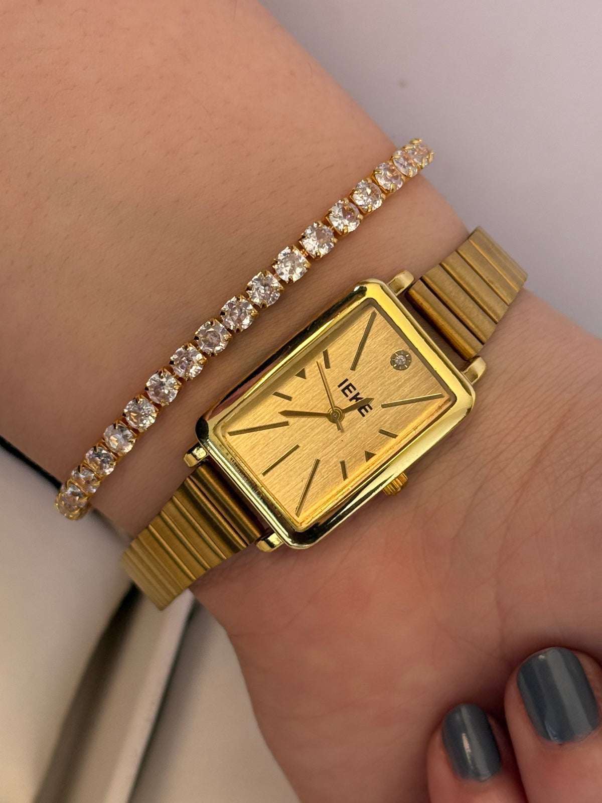 Ieke gold with diamonds bracelet