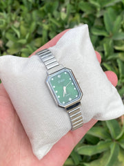 Shein rectangle watch in green