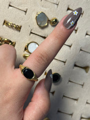 Sunburst Black Ring