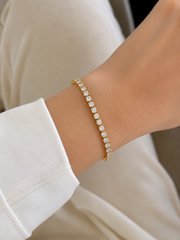 Tennis bracelet gold