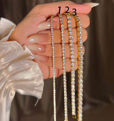 Diamond gold bracelets