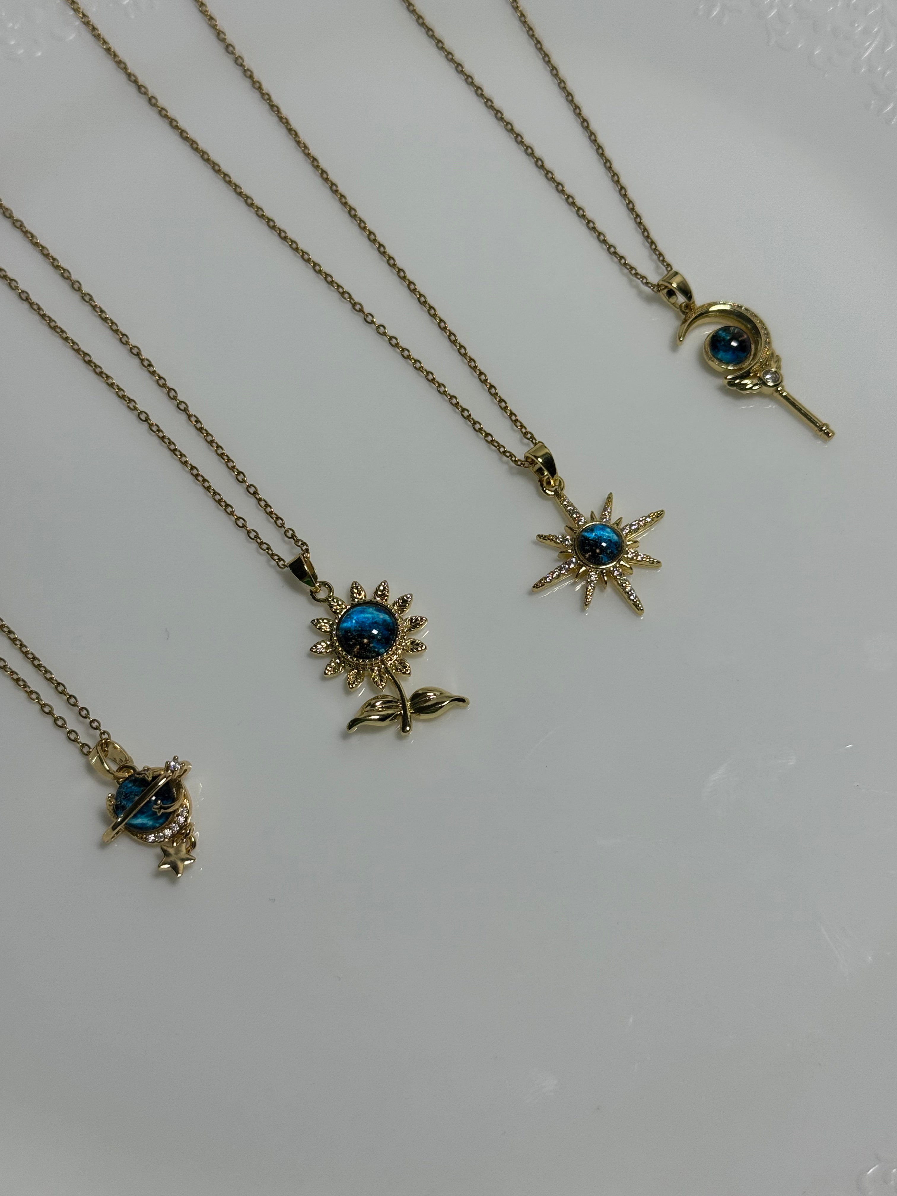 Lotus Gallery Blue Rapunzel Necklace
