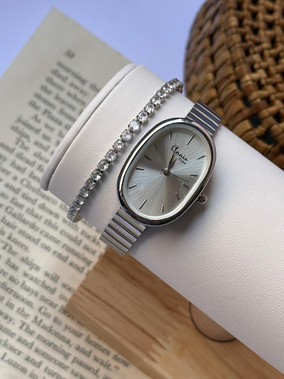 Shein with tennies silver bracelet