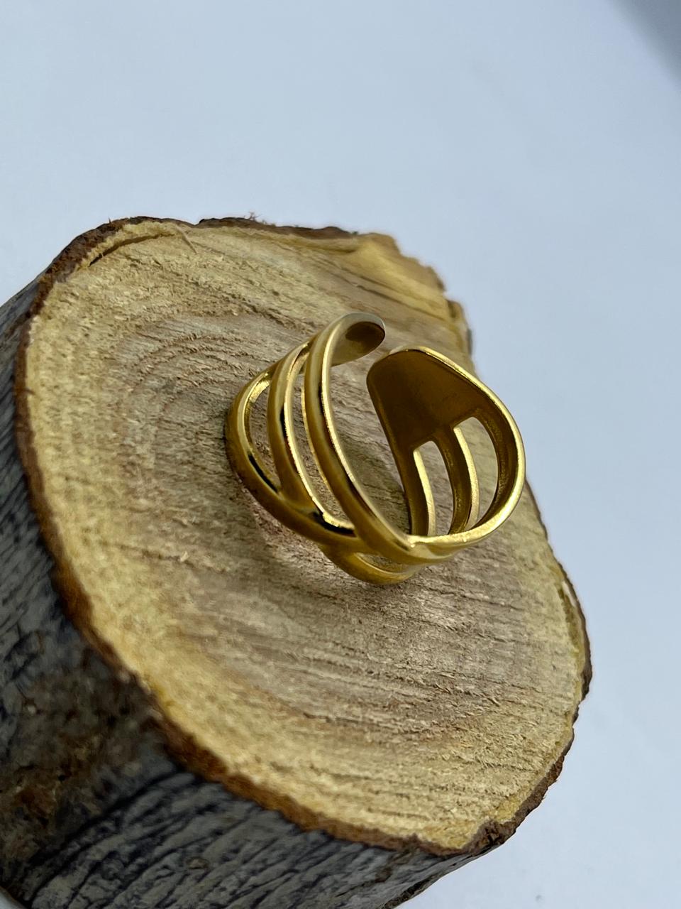 Triple Band Adjustable Ring