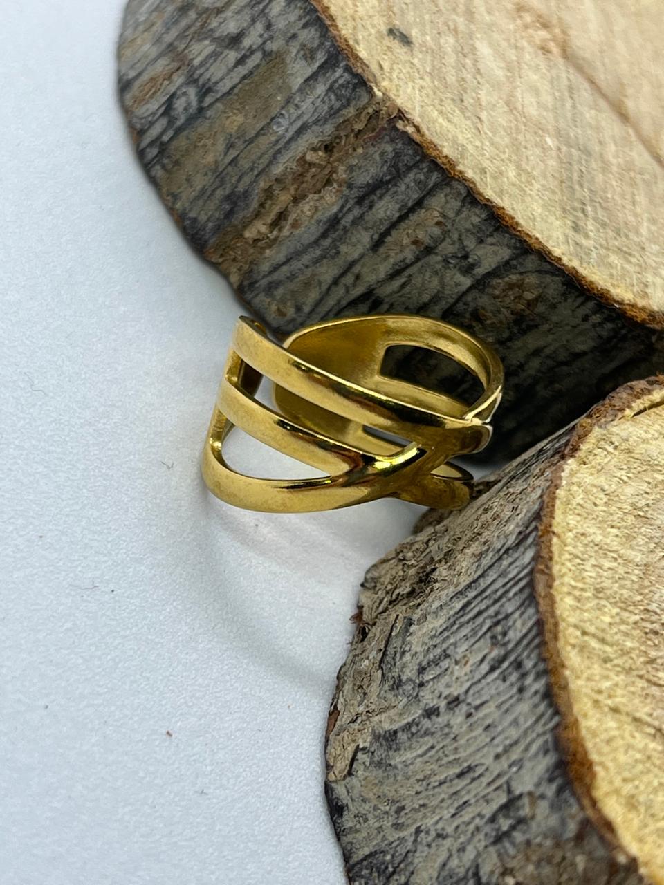 Triple Band Adjustable Ring