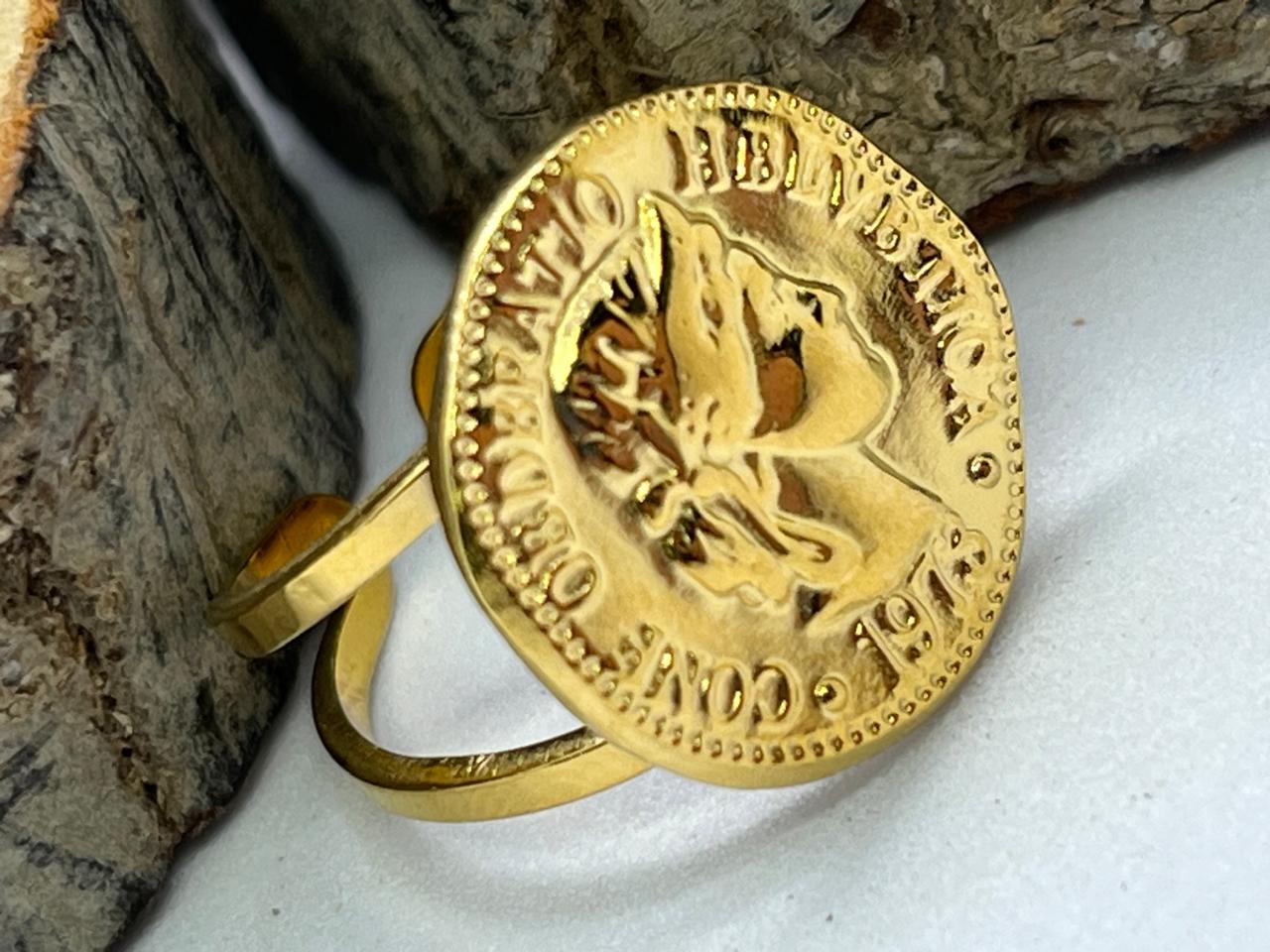Vintage Coin Adjustable Ring
