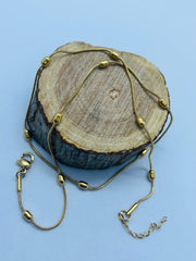 Beaded Snake Chain Anklet