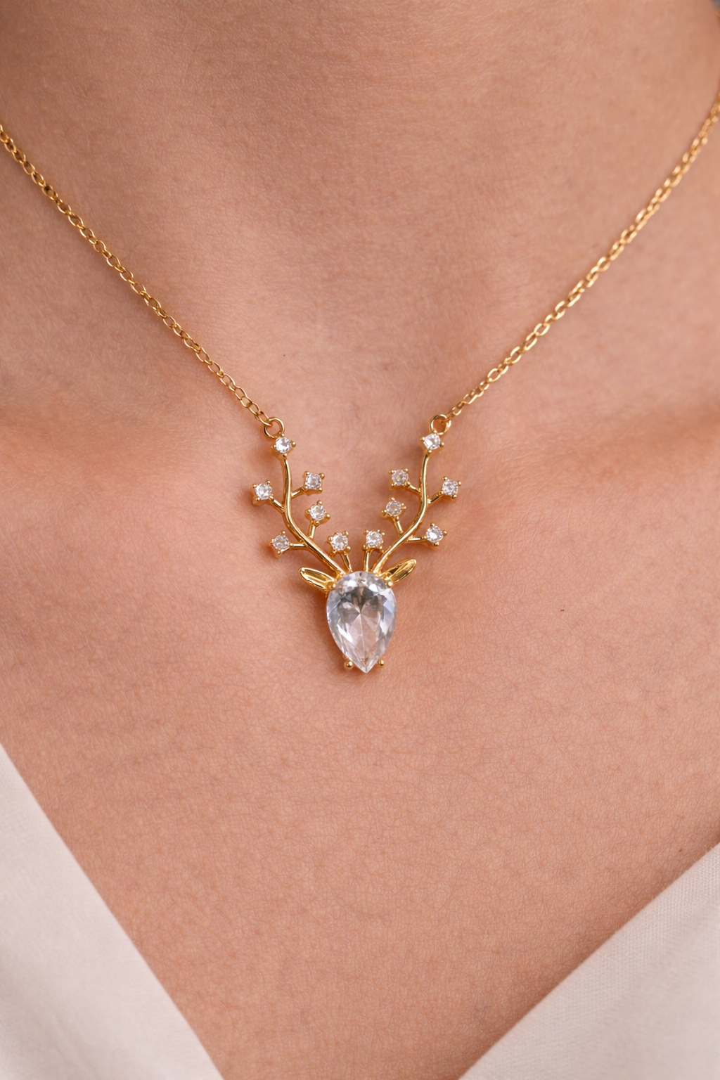 Deer necklace