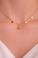 Lily necklace in kashmer