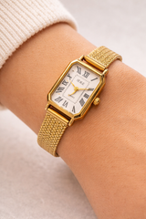 Ieke rectangle in gold
