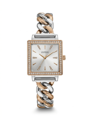 Guess watch silver with gold in white