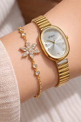 Shein with gold frozen bracelet