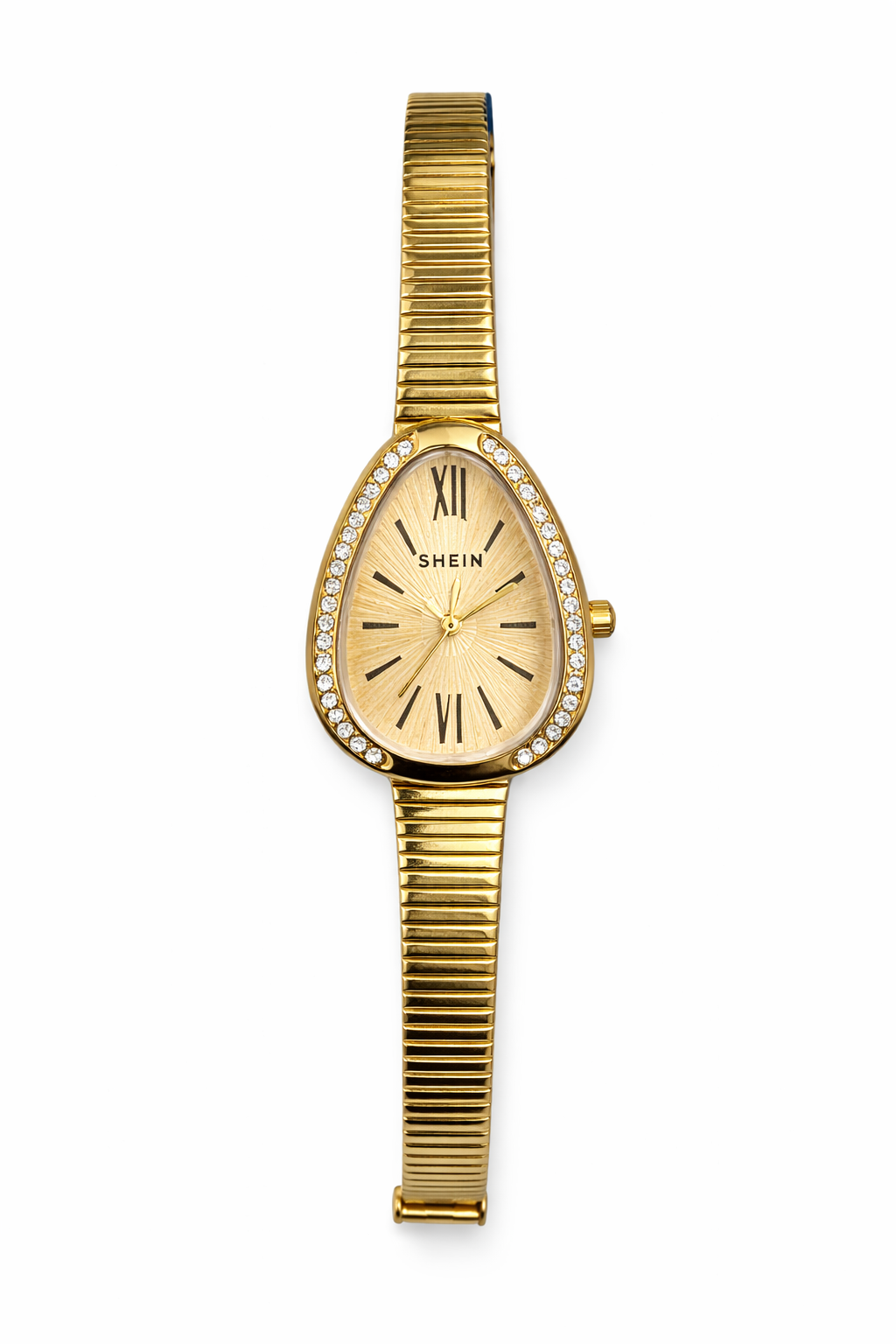 Shein teardrop daimond gold