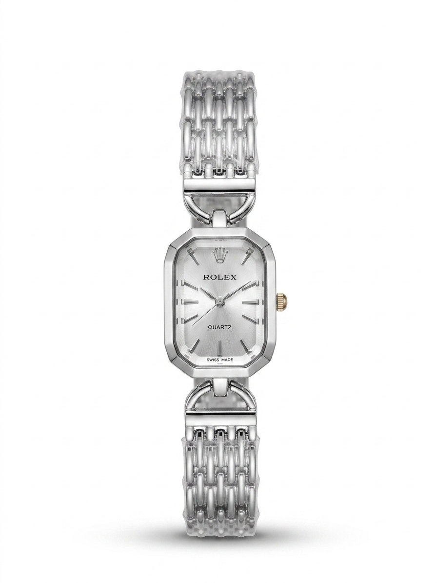 Rolex simple in silver