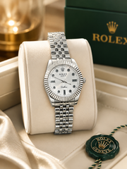 Rolex geneva silver