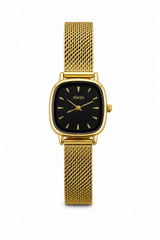 Square watch in black