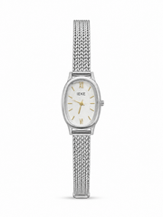 Ieke oval silver in gold