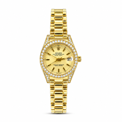 Mini rolex gold diamond 2