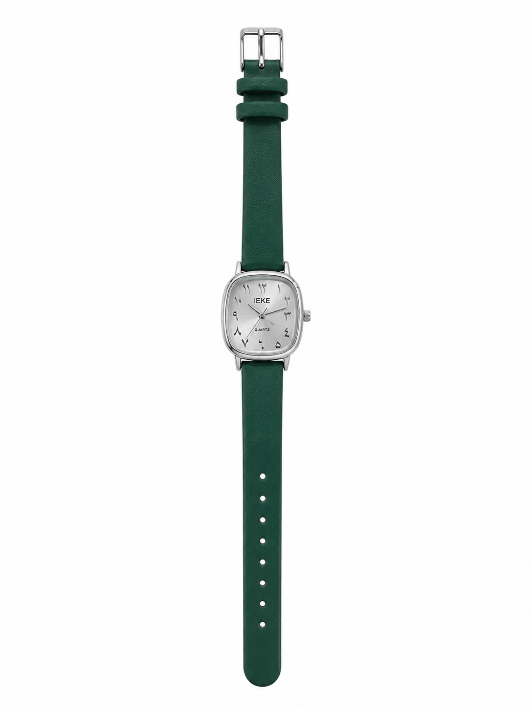 Ieke silver in deep green 2