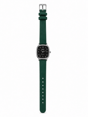 Ieke silver in deep green