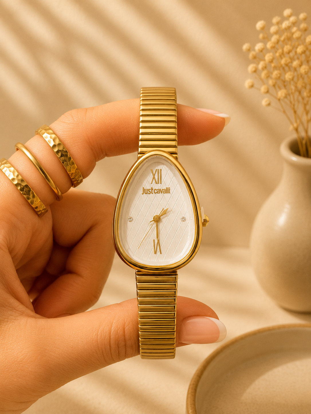 Just cavali in simple gold