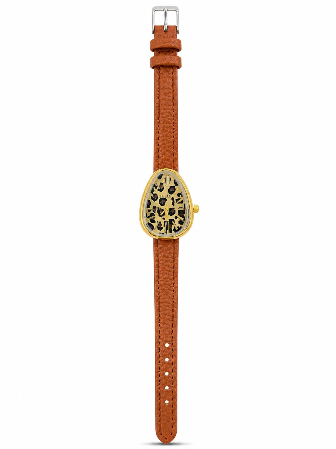 Shein teardrop in gold brown