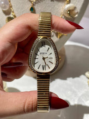 Shein teardrop daimond gold