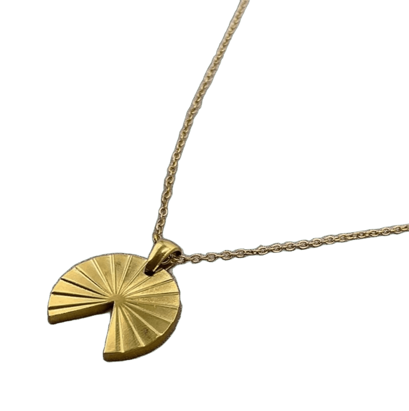 Radiant Fan Pendant Necklace