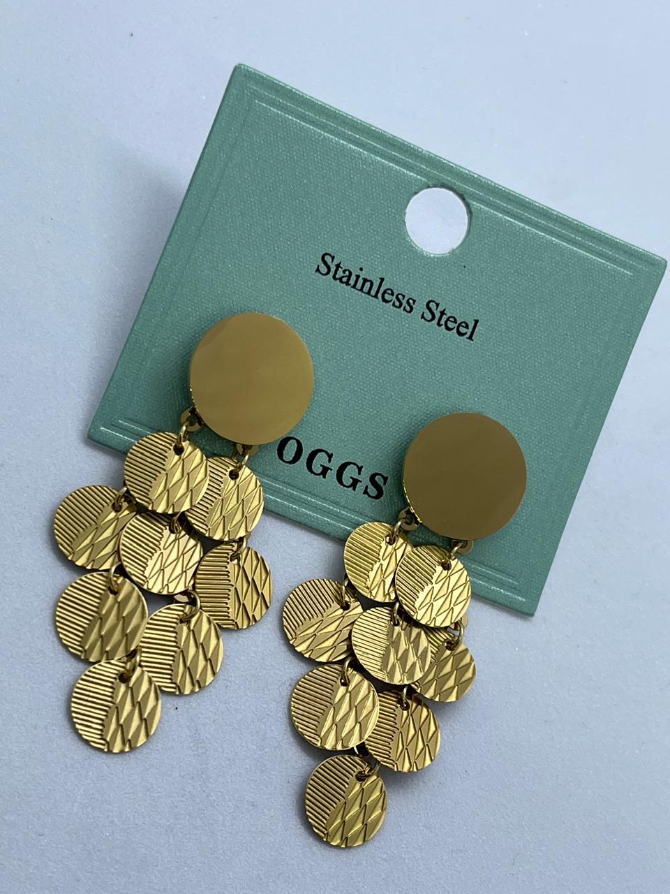 Disc Dangle Earrings