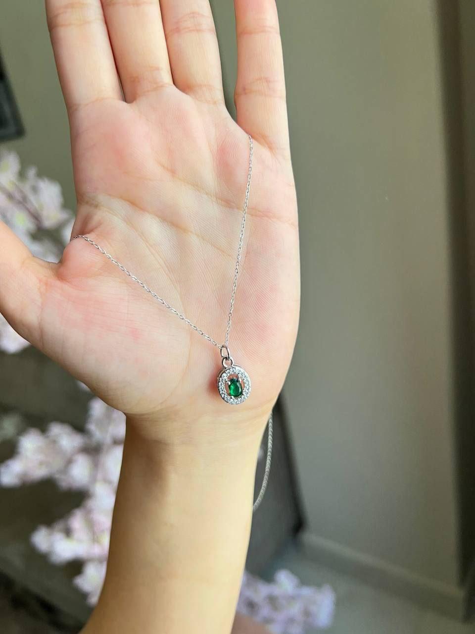 Green Stone in Diamond