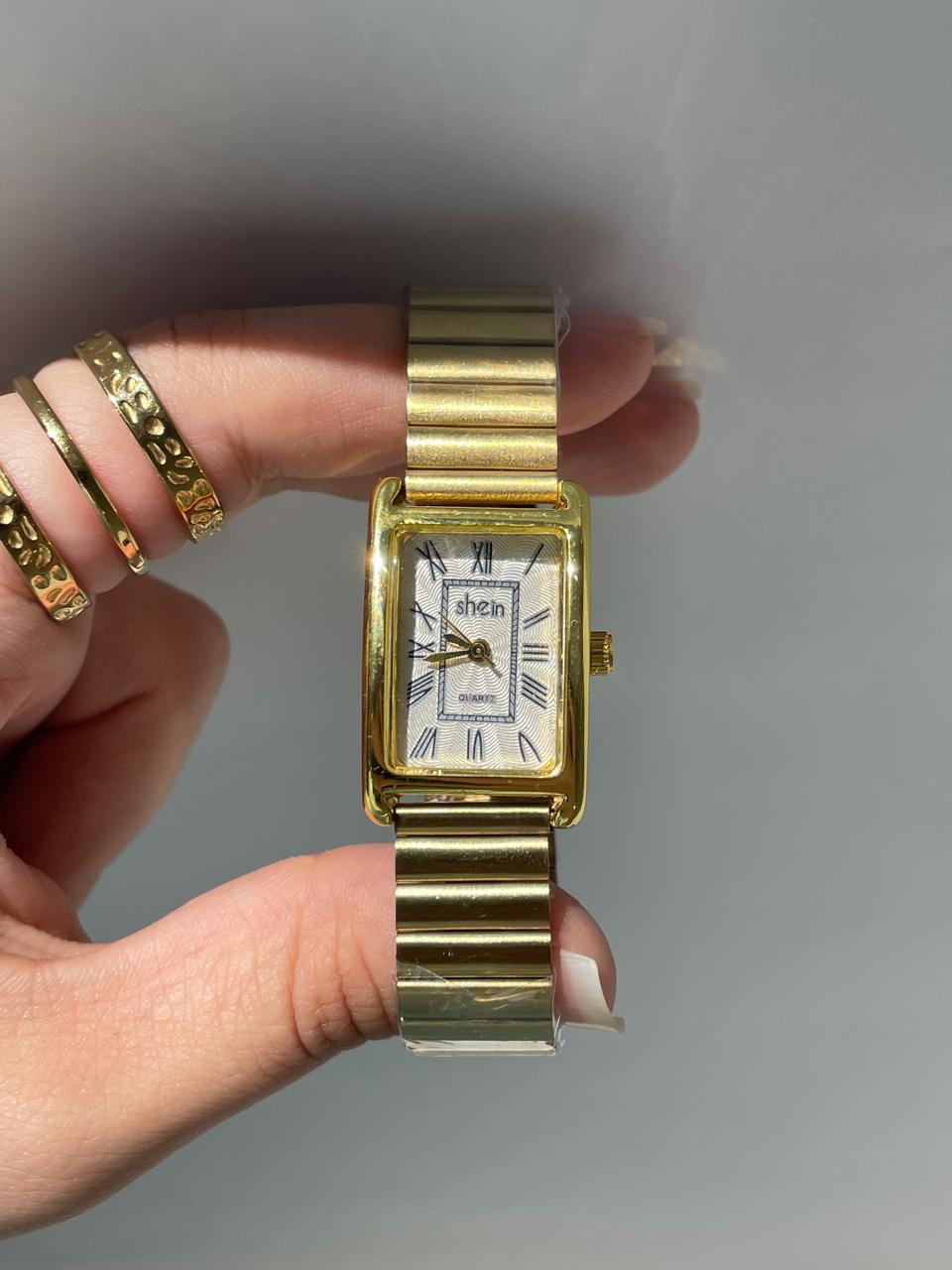 Velora Golden Rectangle Watch