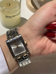 Velora Silver Square Watch