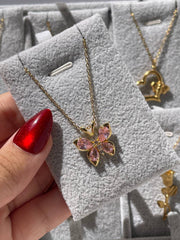 Butterfly necklace G & S