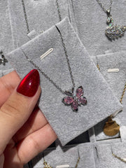 Butterfly necklace G & S